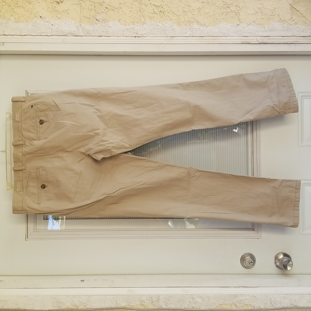 Men's Tommy Hilfiger Khaki Dress Casual Pants 34x34 - Picture 4 of 7